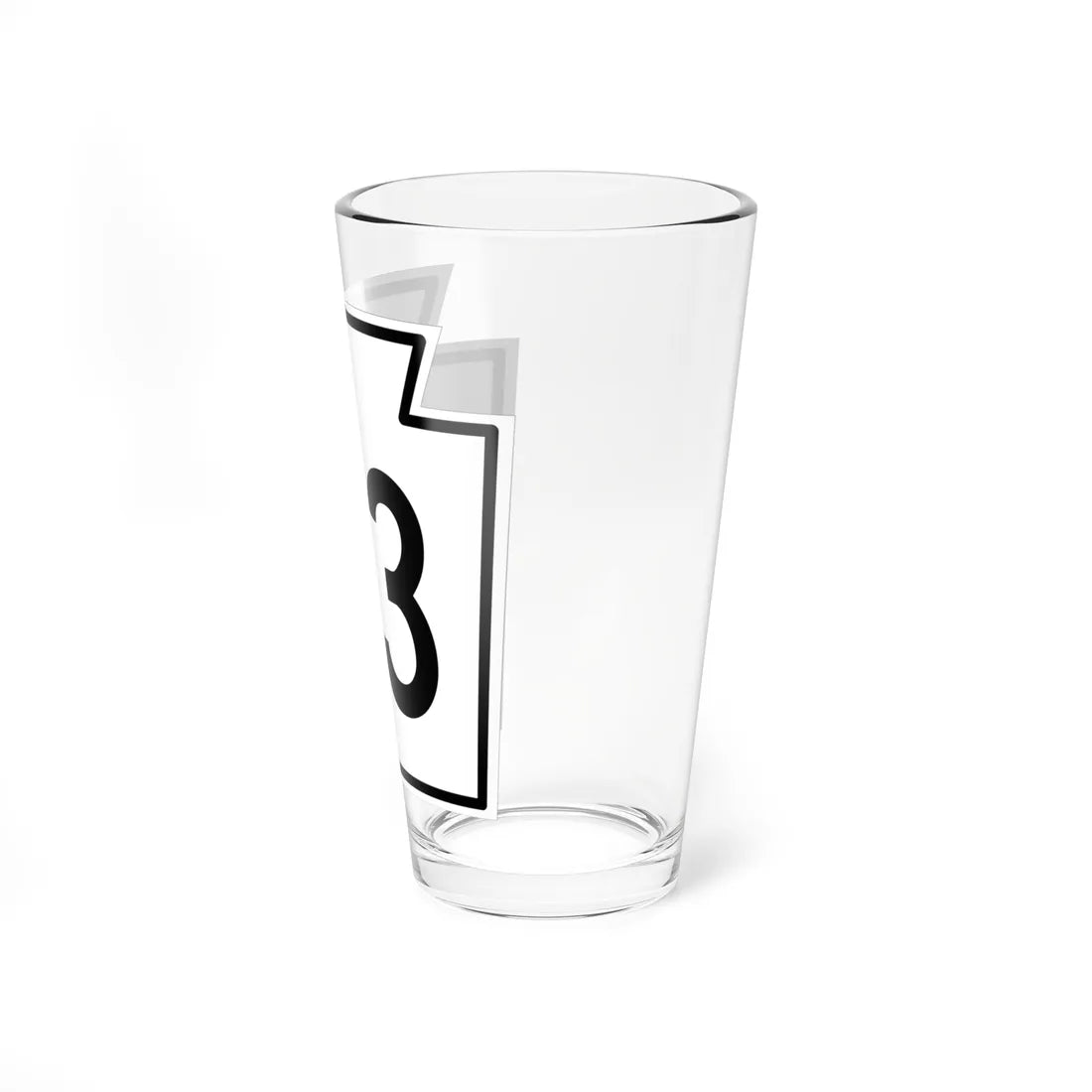 PA-23 1962 (Pennsylvania) (Road Sign) Pint Glass 16oz - Go Mug Yourself