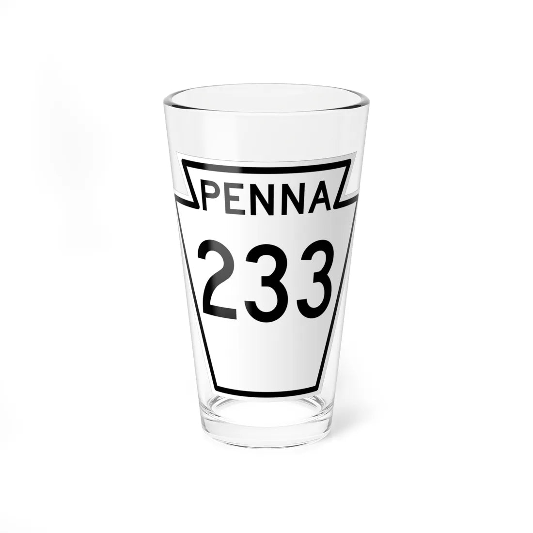 PA-233 1948 (Pennsylvania) (Road Sign) Pint Glass 16oz - Go Mug Yourself