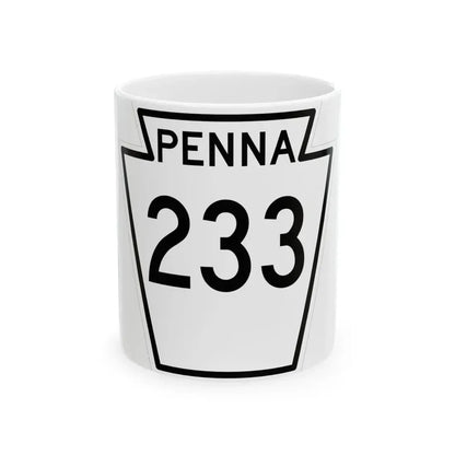 PA-233 1948 (Pennsylvania) (Road Sign) White Coffee Mug 11oz - Go Mug Yourself