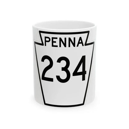 PA-234 1948 (Pennsylvania) (Road Sign) White Coffee Mug 11oz - Go Mug Yourself