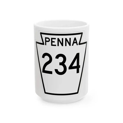 PA-234 1948 (Pennsylvania) (Road Sign) White Coffee Mug 15oz - Go Mug Yourself