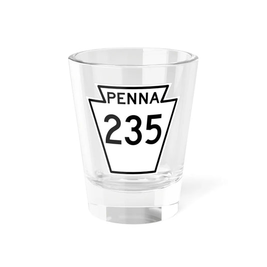 PA-235 1948 (Pennsylvania) (Road Sign) Shot Glass 1.5oz 1.5oz - Go Mug Yourself