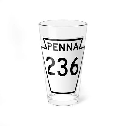PA-236 1948 (Pennsylvania) (Road Sign) Pint Glass 16oz 16oz - Go Mug Yourself