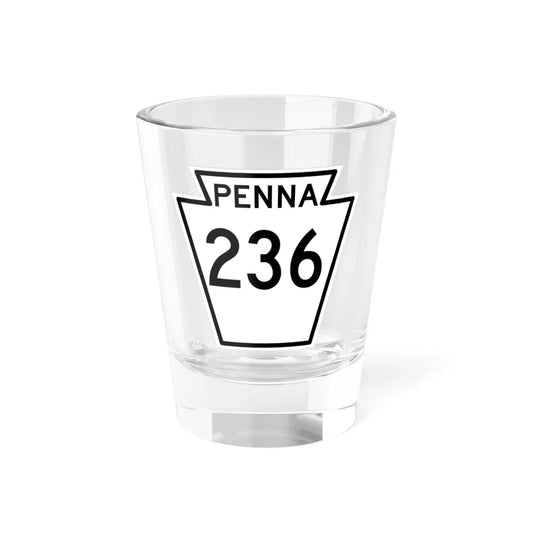 PA-236 1948 (Pennsylvania) (Road Sign) Shot Glass 1.5oz 1.5oz - Go Mug Yourself