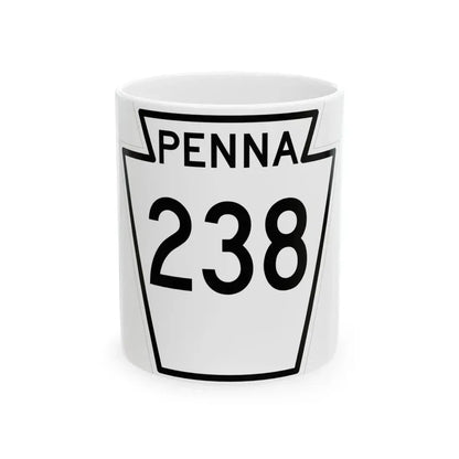 PA-238 1948 (Pennsylvania) (Road Sign) White Coffee Mug 11oz - Go Mug Yourself