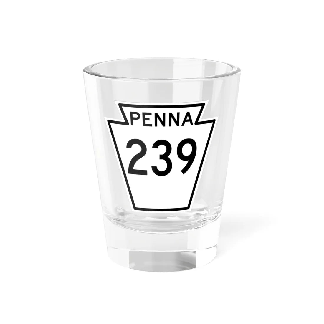 PA-239 1948 (Pennsylvania) (Road Sign) Shot Glass 1.5oz 1.5oz - Go Mug Yourself