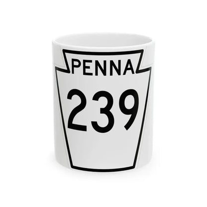 PA-239 1948 (Pennsylvania) (Road Sign) White Coffee Mug 11oz - Go Mug Yourself