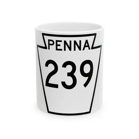 PA-239 1948 (Pennsylvania) (Road Sign) White Coffee Mug 11oz - Go Mug Yourself