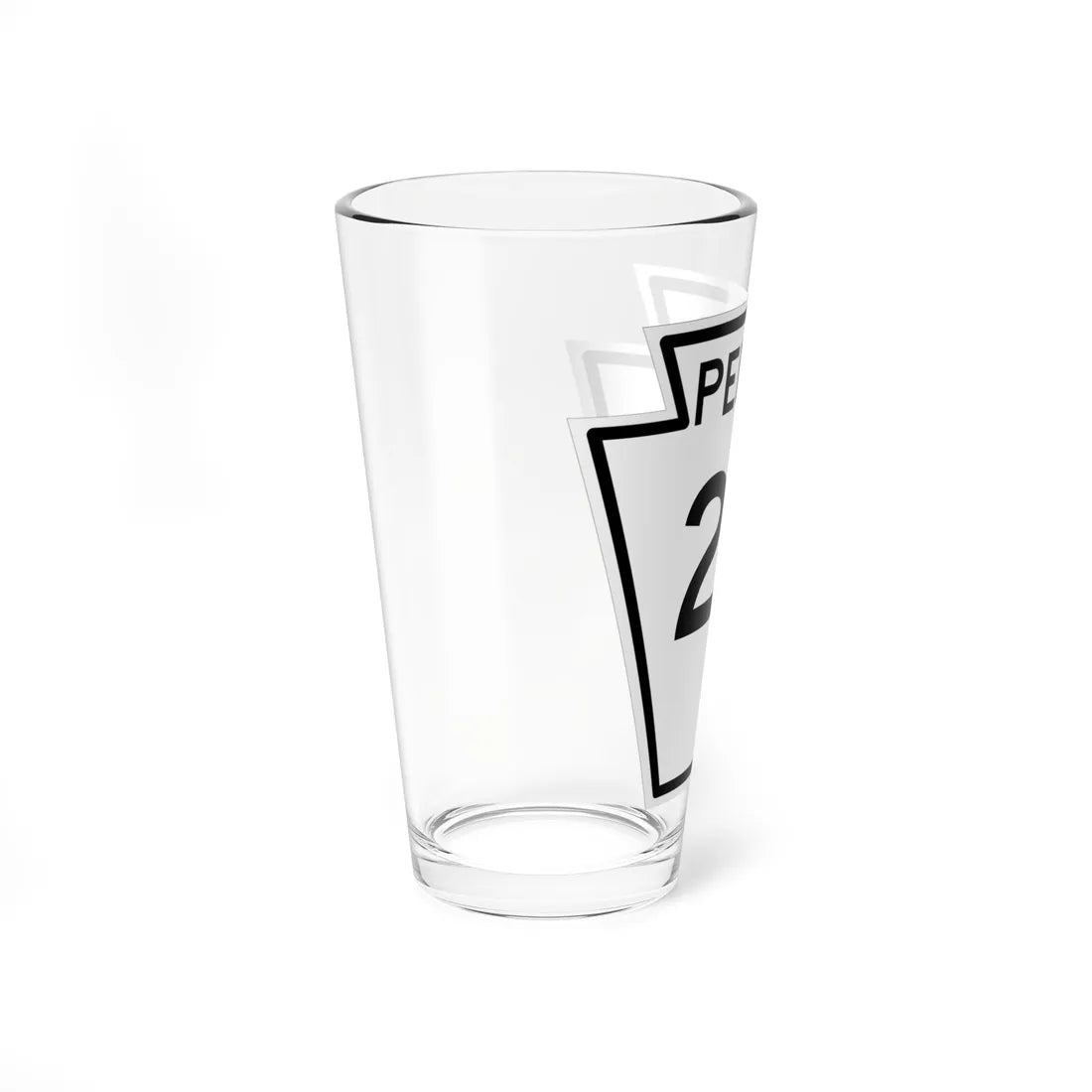 PA-24 1948 (Pennsylvania) (Road Sign) Pint Glass 16oz - Go Mug Yourself