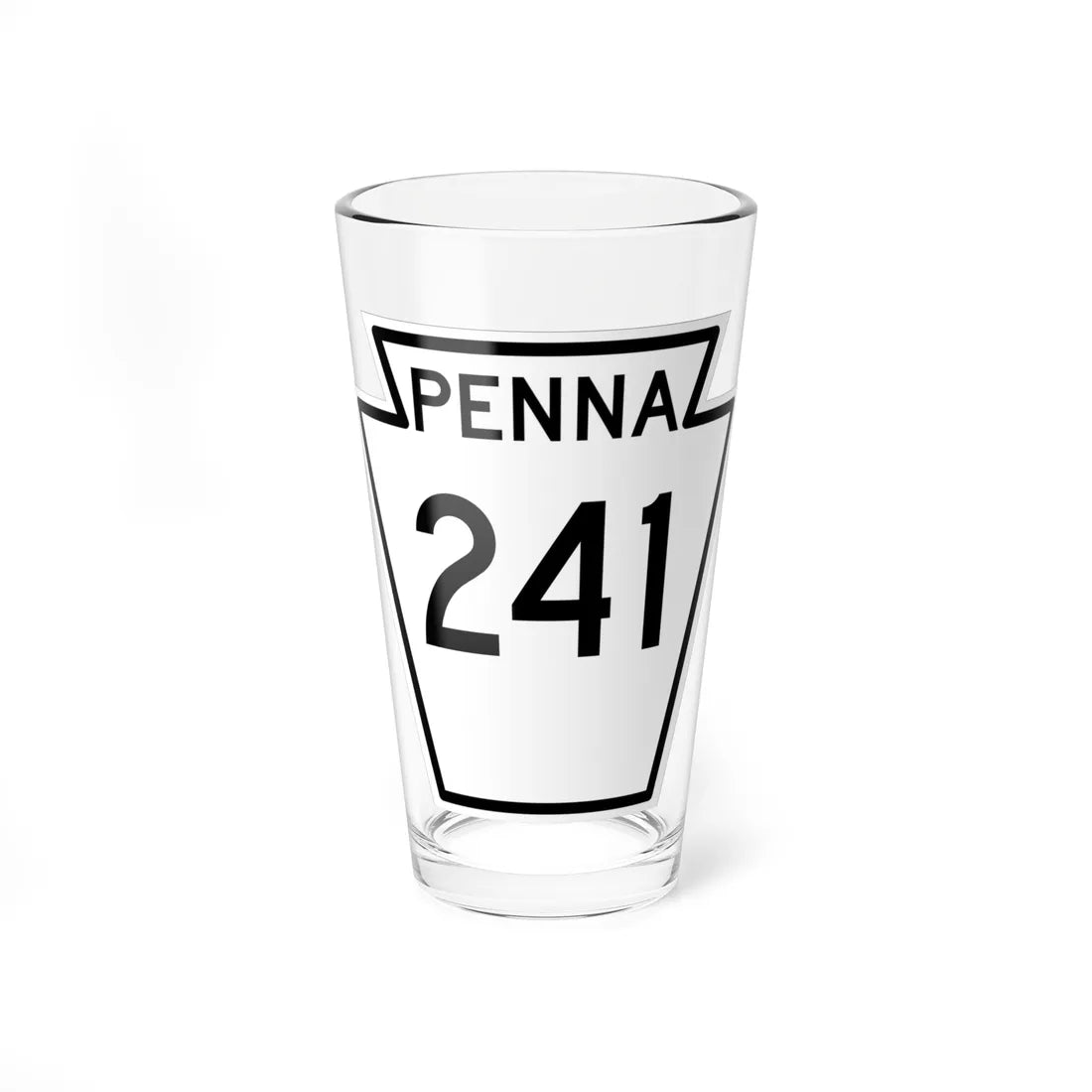 PA-241 1948 (Pennsylvania) (Road Sign) Pint Glass 16oz 16oz - Go Mug Yourself