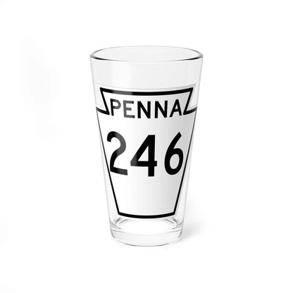 PA-246 1948 (Pennsylvania) (Road Sign) Pint Glass 16oz - Go Mug Yourself