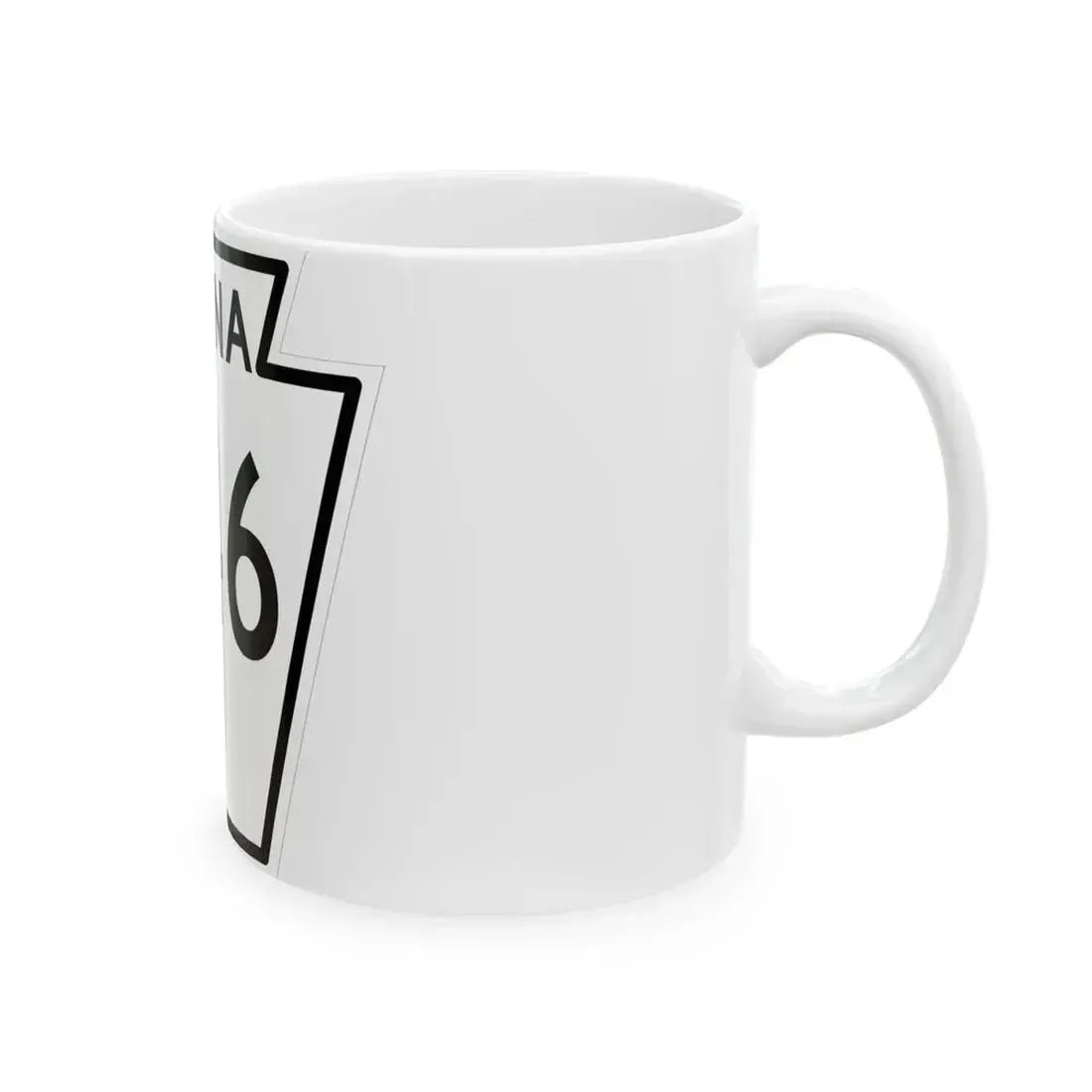 PA-246 1948 (Pennsylvania) (Road Sign) White Coffee Mug - Go Mug Yourself