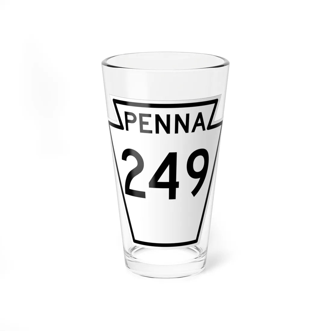PA-249 1948 (Pennsylvania) (Road Sign) Pint Glass 16oz - Go Mug Yourself