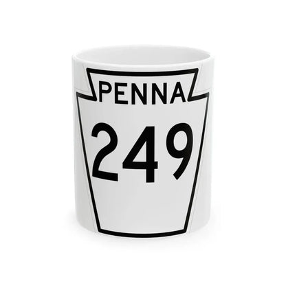 PA-249 1948 (Pennsylvania) (Road Sign) White Coffee Mug 11oz - Go Mug Yourself