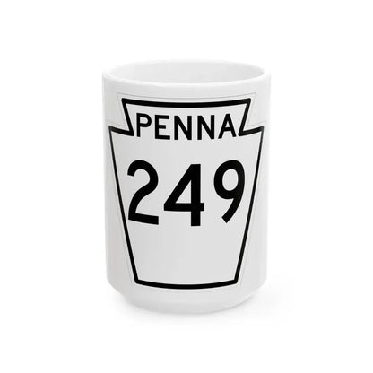 PA-249 1948 (Pennsylvania) (Road Sign) White Coffee Mug 15oz - Go Mug Yourself