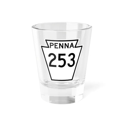 PA-253 1948 (Pennsylvania) (Road Sign) Shot Glass 1.5oz 1.5oz - Go Mug Yourself