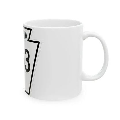 PA-253 1948 (Pennsylvania) (Road Sign) White Coffee Mug - Go Mug Yourself