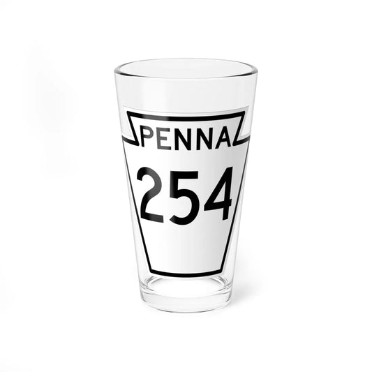 PA-254 1948 (Pennsylvania) (Road Sign) Pint Glass 16oz 16oz - Go Mug Yourself