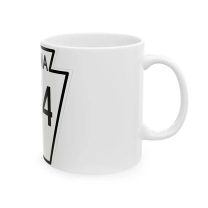 PA-254 1948 (Pennsylvania) (Road Sign) White Coffee Mug - Go Mug Yourself