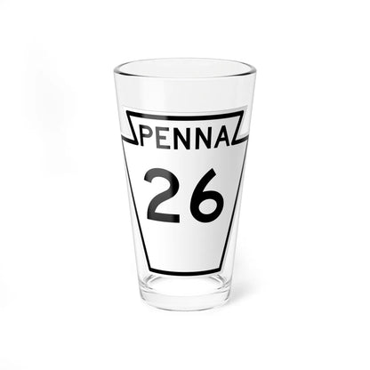 PA-26 1948 (Pennsylvania) (Road Sign) Pint Glass 16oz 16oz - Go Mug Yourself