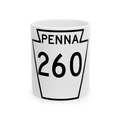 PA-260 1948 (Pennsylvania) (Road Sign) White Coffee Mug 11oz - Go Mug Yourself