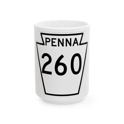 PA-260 1948 (Pennsylvania) (Road Sign) White Coffee Mug 15oz - Go Mug Yourself