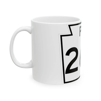 PA-260 1960 (Pennsylvania) (Road Sign) White Coffee Mug - Go Mug Yourself