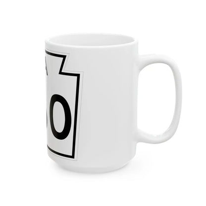 PA-260 1960 (Pennsylvania) (Road Sign) White Coffee Mug - Go Mug Yourself