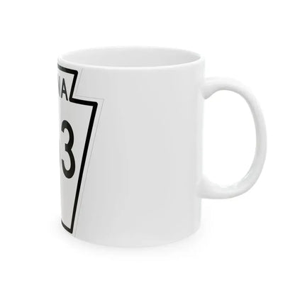 PA-263 1948 (Pennsylvania) (Road Sign) White Coffee Mug - Go Mug Yourself