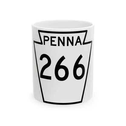 PA-266 1948 (Pennsylvania) (Road Sign) White Coffee Mug 11oz - Go Mug Yourself