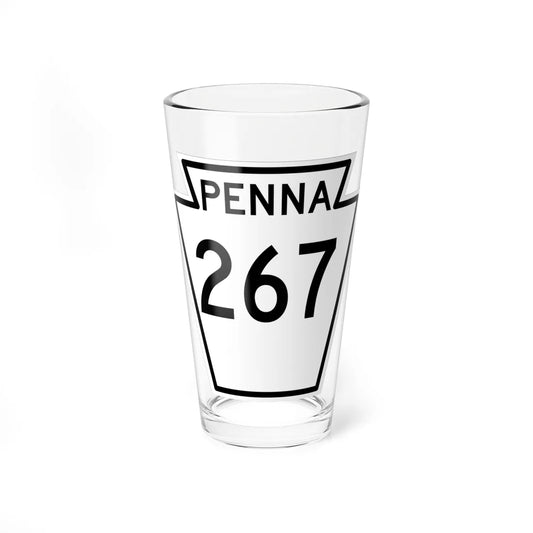 PA-267 1948 (Pennsylvania) (Road Sign) Pint Glass 16oz 16oz - Go Mug Yourself