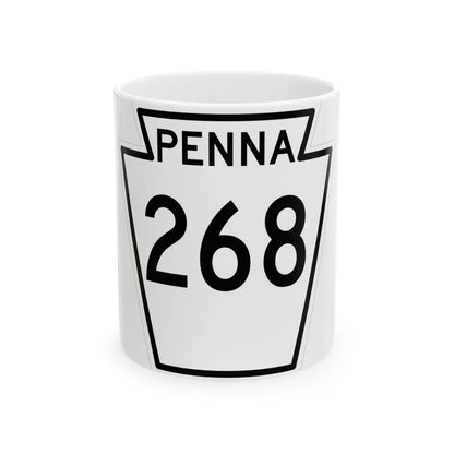 PA-268 1948 (Pennsylvania) (Road Sign) White Coffee Mug 11oz - Go Mug Yourself
