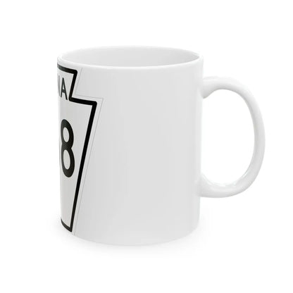 PA-268 1948 (Pennsylvania) (Road Sign) White Coffee Mug - Go Mug Yourself