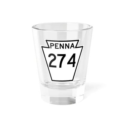 PA-274 1948 (Pennsylvania) (Road Sign) Shot Glass 1.5oz 1.5oz - Go Mug Yourself