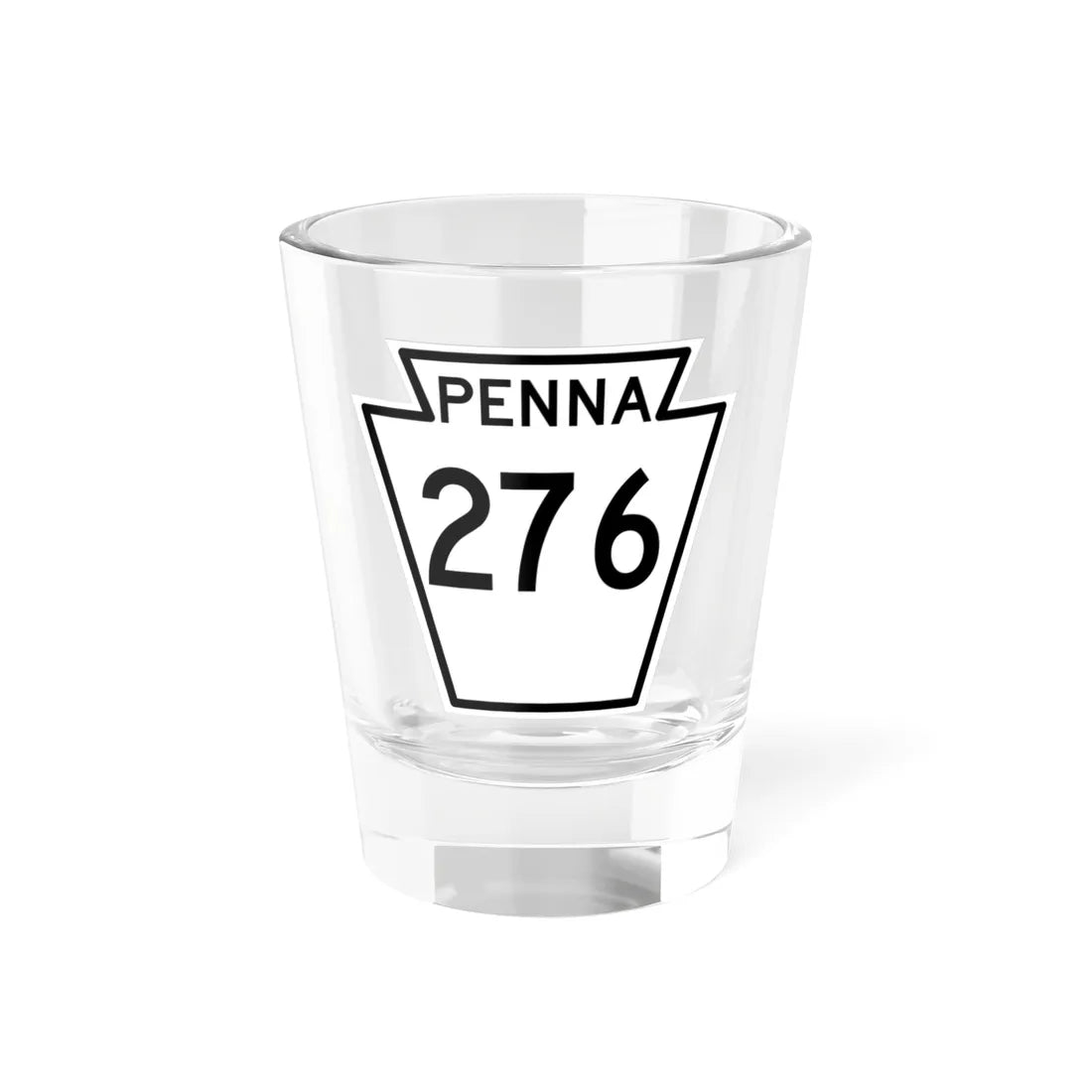 PA-276 1948 (Pennsylvania) (Road Sign) Shot Glass 1.5oz 1.5oz - Go Mug Yourself