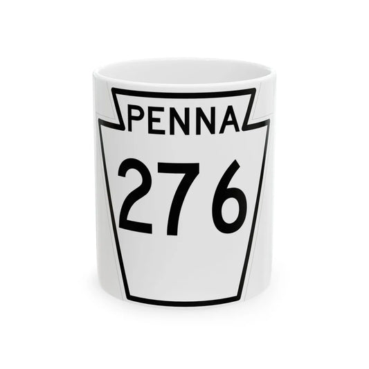 PA-276 1948 (Pennsylvania) (Road Sign) White Coffee Mug 11oz - Go Mug Yourself