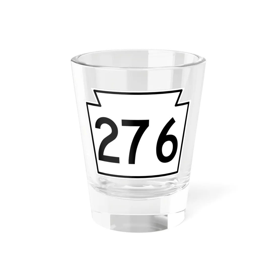 PA-276 1962 (Pennsylvania) (Road Sign) Shot Glass 1.5oz 1.5oz - Go Mug Yourself