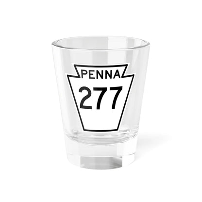 PA-277 1948 (Pennsylvania) (Road Sign) Shot Glass 1.5oz 1.5oz - Go Mug Yourself