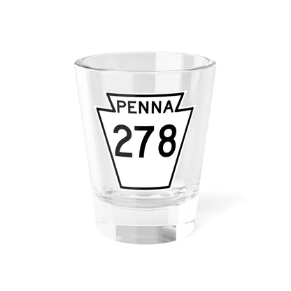 PA-278 1948 (Pennsylvania) (Road Sign) Shot Glass 1.5oz 1.5oz - Go Mug Yourself