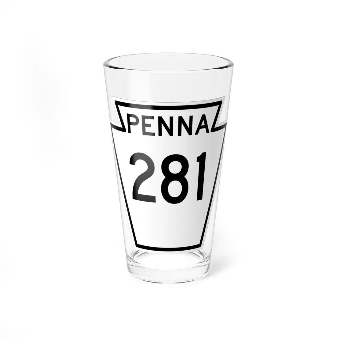 PA-281 1948 (Pennsylvania) (Road Sign) Pint Glass 16oz - Go Mug Yourself