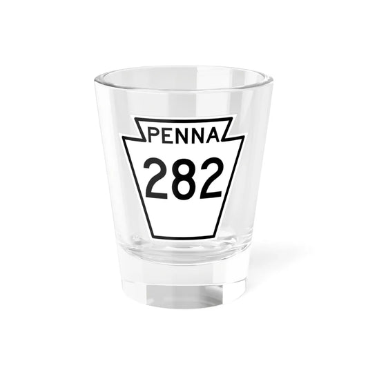 PA-282 1948 (Pennsylvania) (Road Sign) Shot Glass 1.5oz 1.5oz - Go Mug Yourself