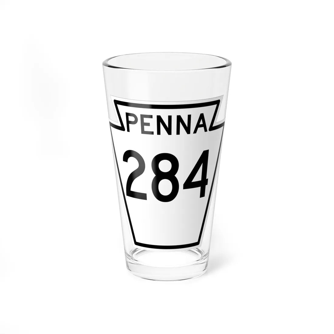 PA-284 1948 (Pennsylvania) (Road Sign) Pint Glass 16oz 16oz - Go Mug Yourself