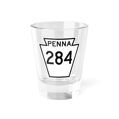 PA-284 1948 (Pennsylvania) (Road Sign) Shot Glass 1.5oz 1.5oz - Go Mug Yourself