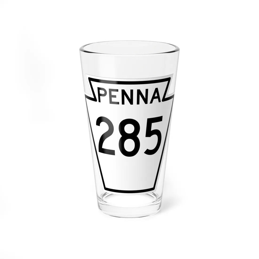 PA-285 1948 (Pennsylvania) (Road Sign) Pint Glass 16oz 16oz - Go Mug Yourself