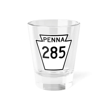 PA-285 1948 (Pennsylvania) (Road Sign) Shot Glass 1.5oz 1.5oz - Go Mug Yourself