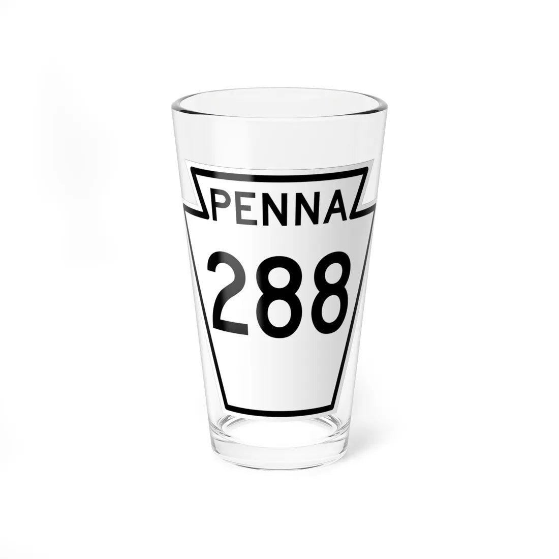 PA-288 1948 (Pennsylvania) (Road Sign) Pint Glass 16oz 16oz - Go Mug Yourself