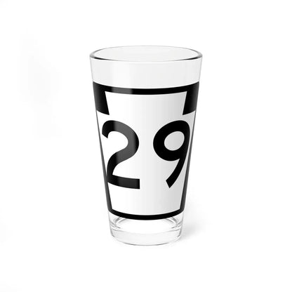 PA-29 (Pennsylvania) (Road Sign) Pint Glass 16oz 16oz - Go Mug Yourself