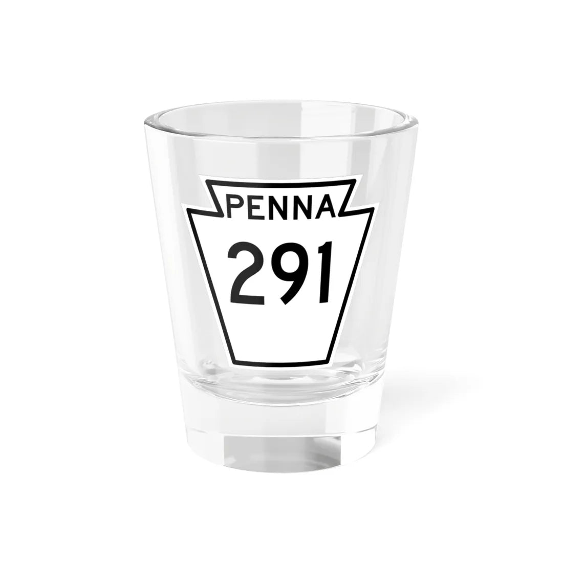 PA-291 1948 (Pennsylvania) (Road Sign) Shot Glass 1.5oz 1.5oz - Go Mug Yourself