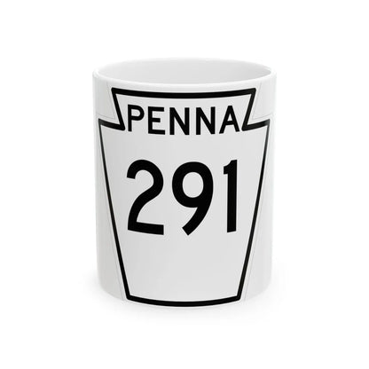 PA-291 1948 (Pennsylvania) (Road Sign) White Coffee Mug 11oz - Go Mug Yourself