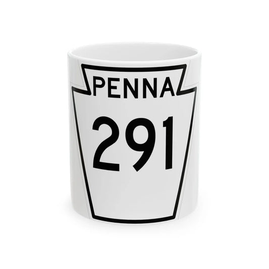 PA-291 1948 (Pennsylvania) (Road Sign) White Coffee Mug 11oz - Go Mug Yourself